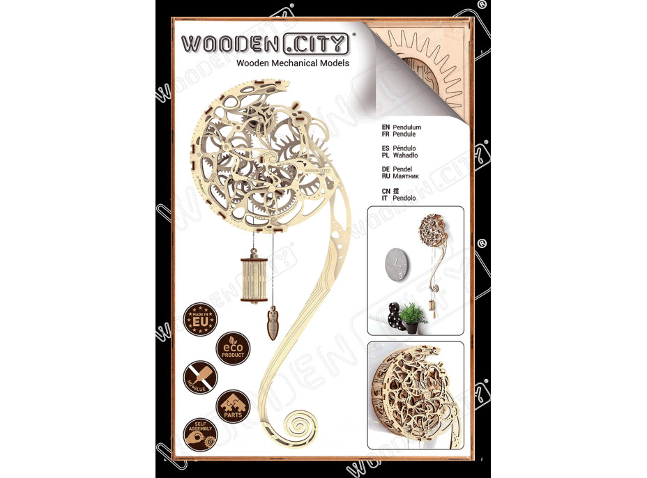 WOODEN CITY 3D puzzle Kyvadlo 121 dílů