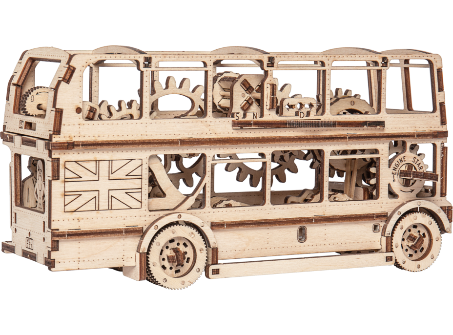 WOODEN CITY 3D puzzle Londýnský autobus 216 dílů