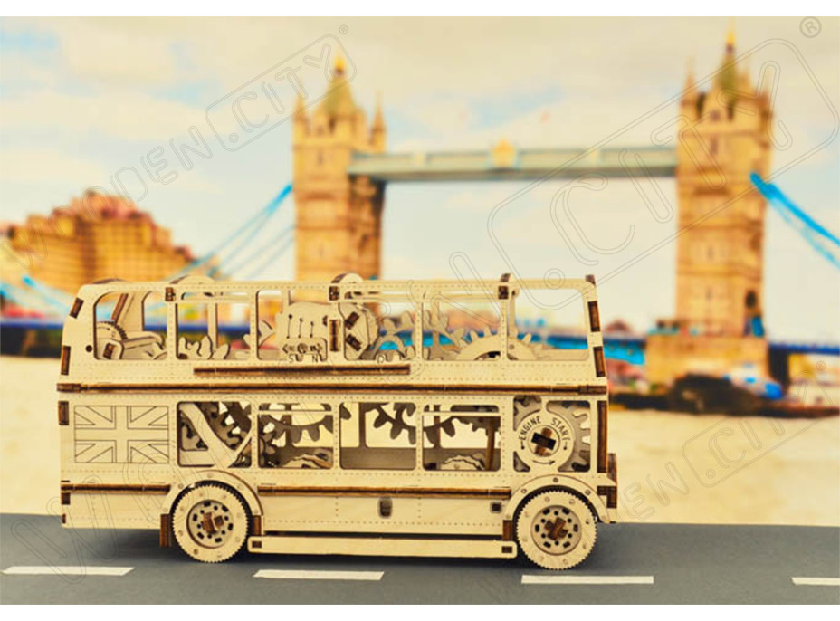 WOODEN CITY 3D puzzle Londýnský autobus 216 dílů