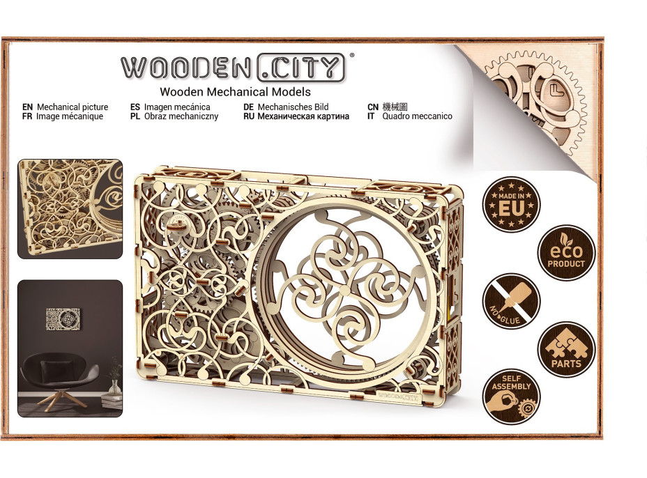 WOODEN CITY 3D puzzle Mechanický obraz 275 dílů