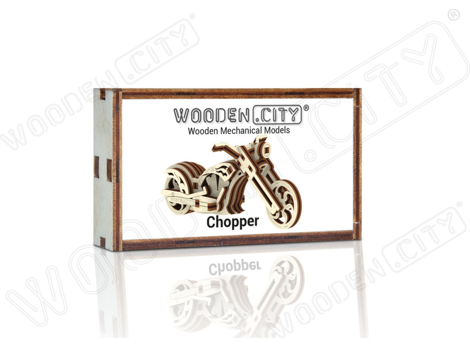 WOODEN CITY 3D puzzle mini Widgets: Chopper 22 dílků