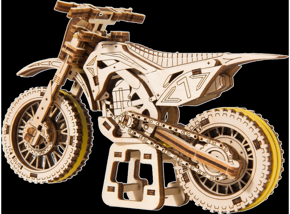 WOODEN CITY 3D puzzle Motorka MotoCross 88 dílů