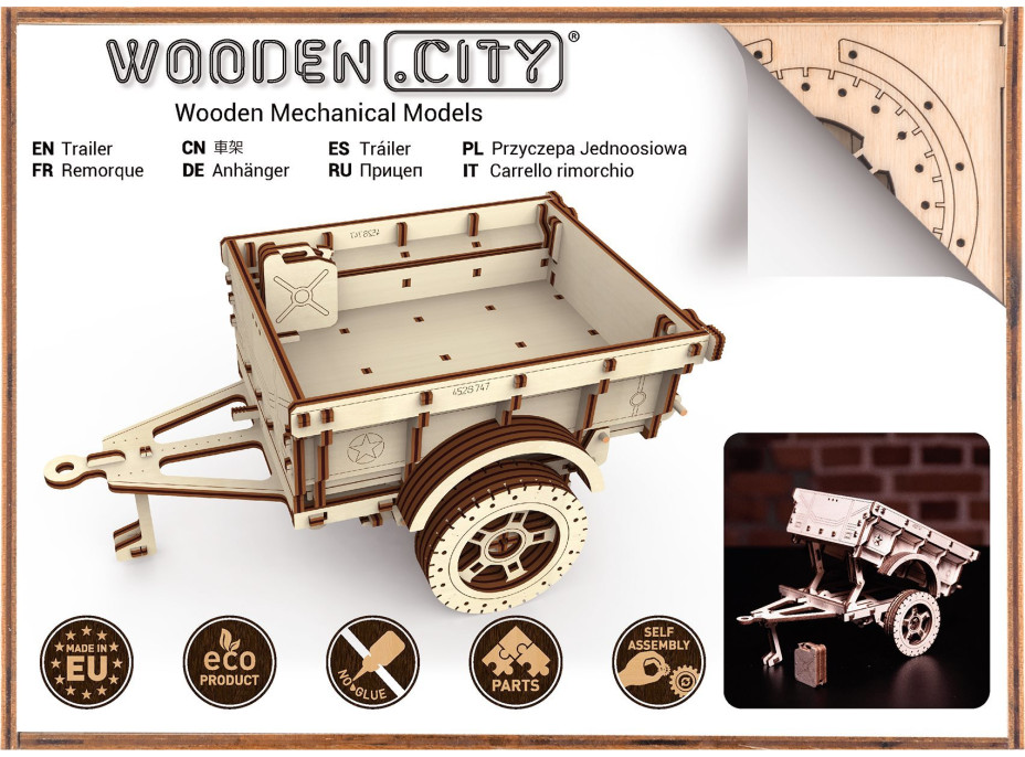 WOODEN CITY 3D puzzle Přívěs 119 dílů