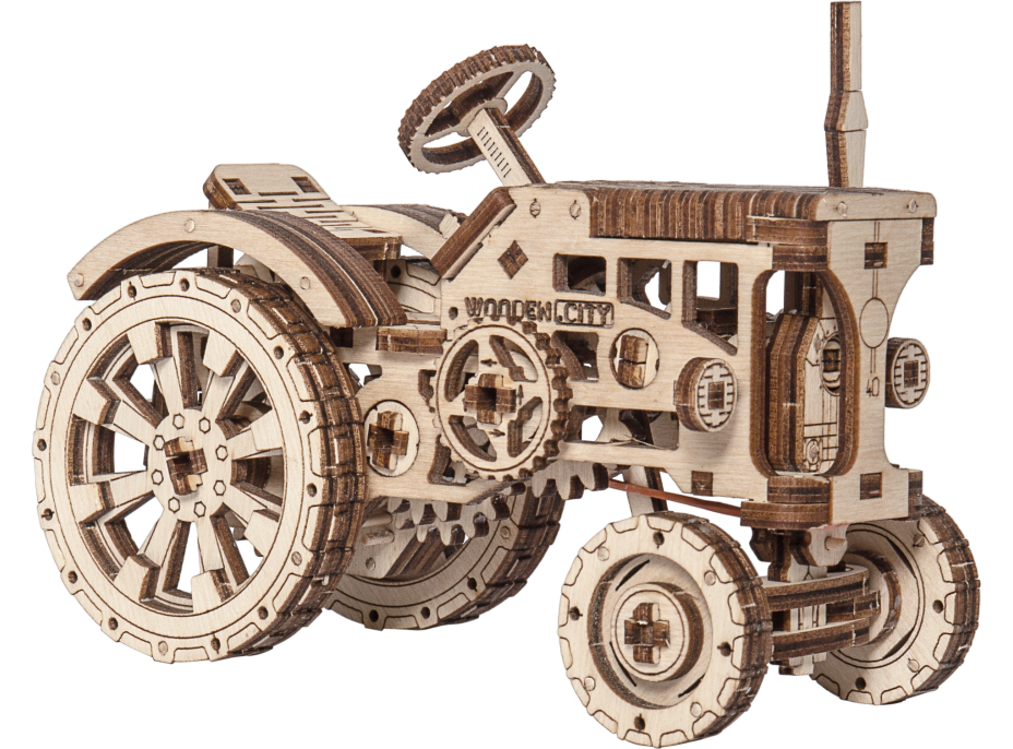 WOODEN CITY 3D puzzle Traktor 164 dílů