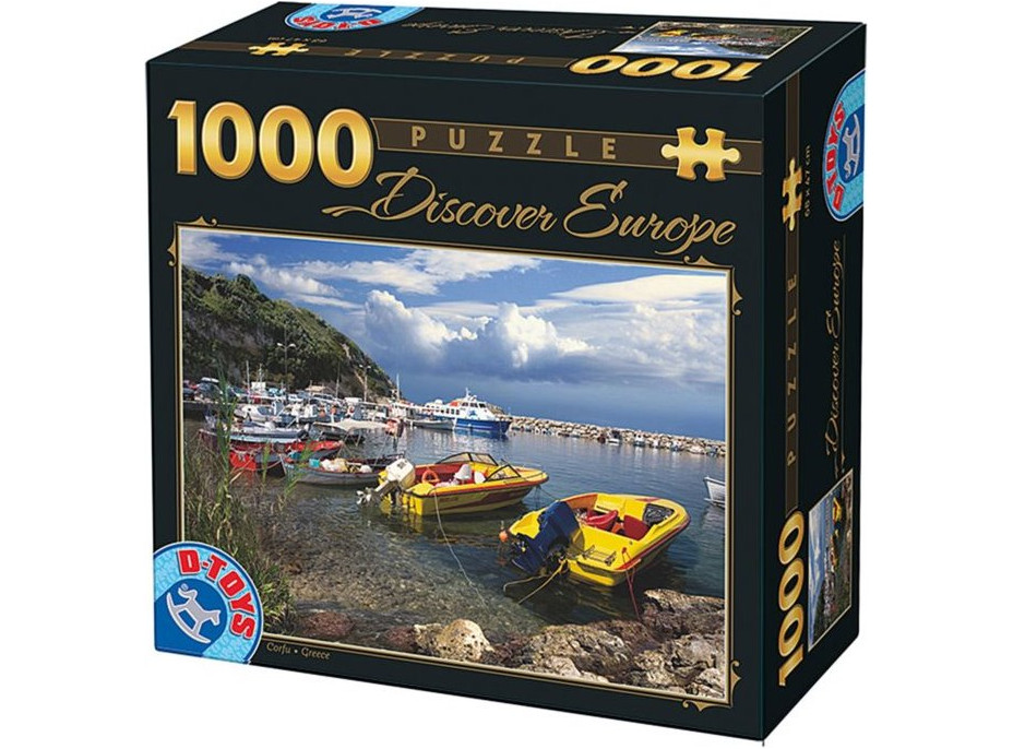 D-TOYS Puzzle Korfu, Řecko 1000 dílků