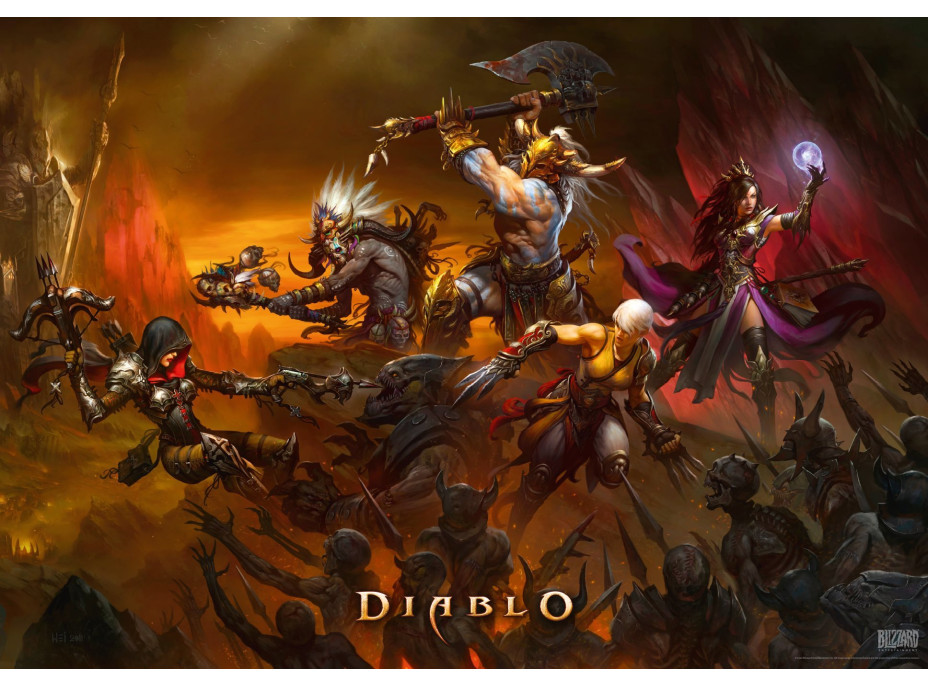 GOOD LOOT Puzzle Diablo Heroes Battle 1000 dílků