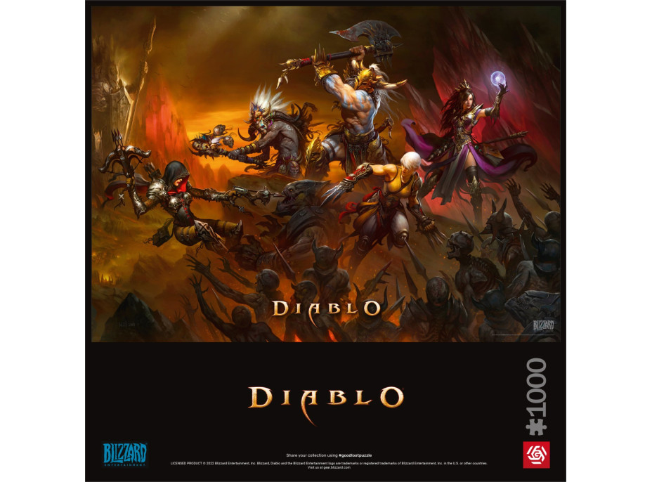 GOOD LOOT Puzzle Diablo Heroes Battle 1000 dílků