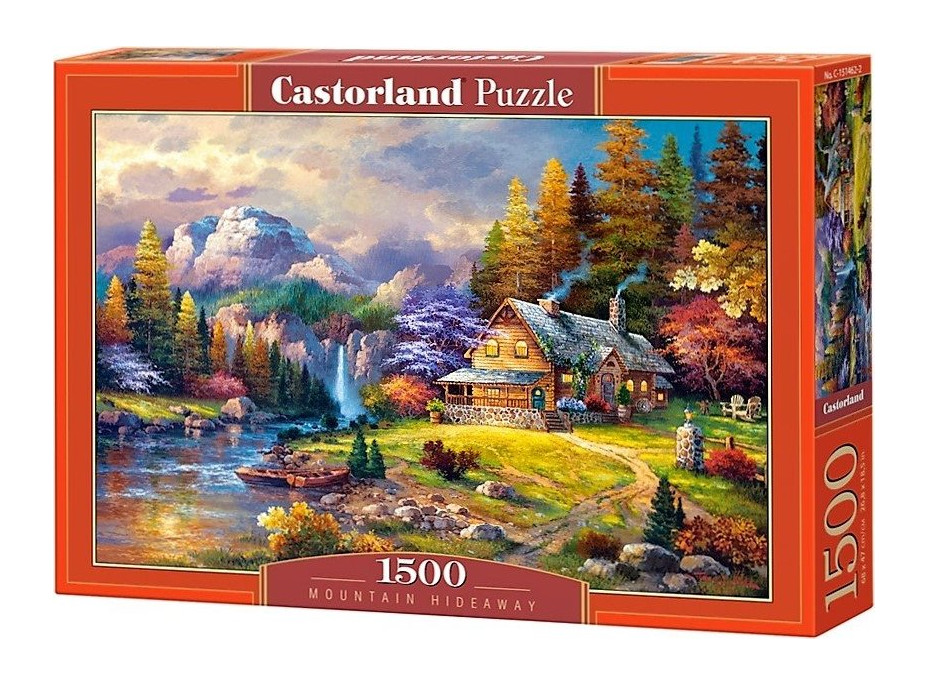 CASTORLAND Puzzle Domek v horách 1500 dílků