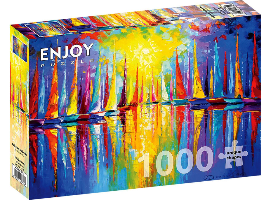 ENJOY Puzzle Duhové plachetnice 1000 dílků