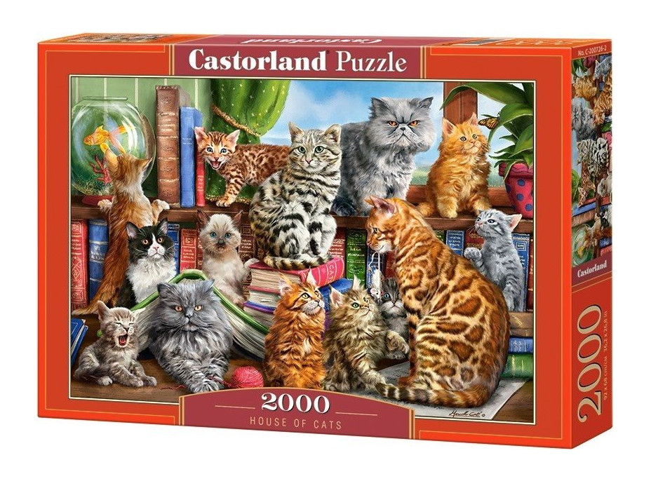 CASTORLAND Puzzle Kočičí dům 2000 dílků