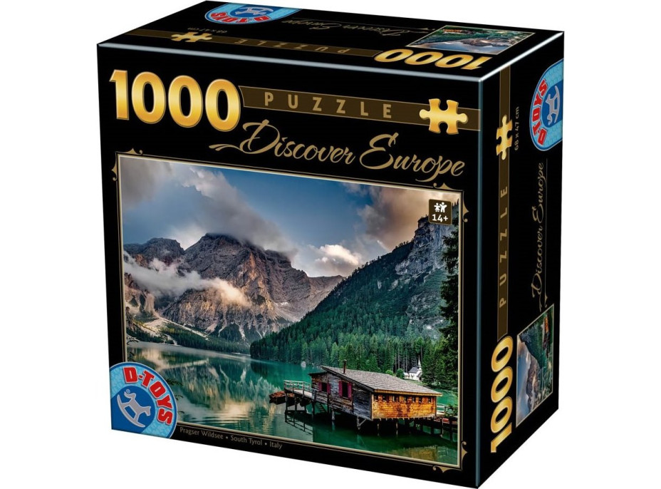 D-TOYS Puzzle Jezero Braies, Jižní Tyrolsko 1000 dílků