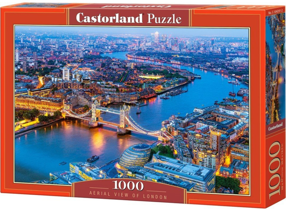 CASTORLAND Puzzle Letecký pohled na Londýn 1000 dílků