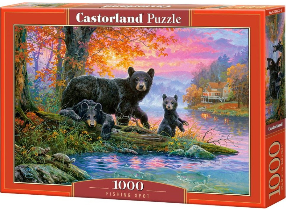 CASTORLAND Puzzle Medvědi na lovu 1000 dílků