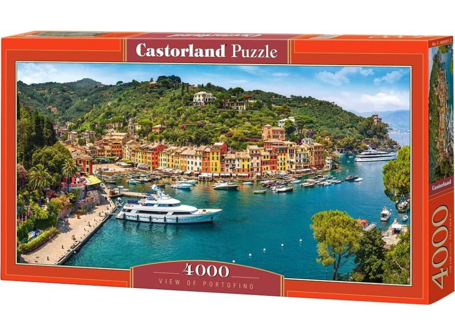 CASTORLAND Puzzle Pohled na Portofino, Itálie 4000 dílků