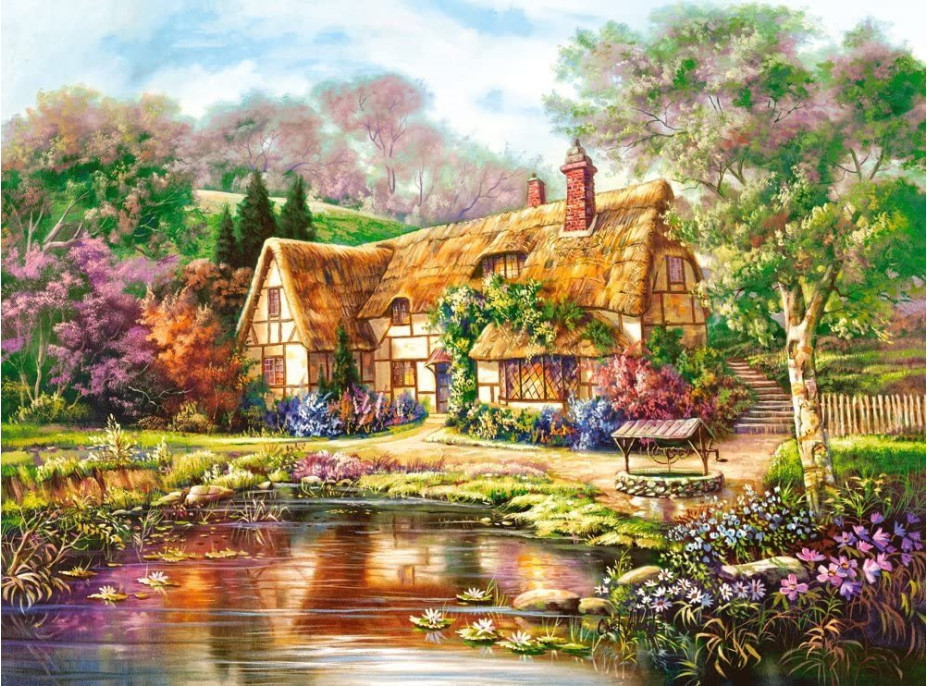 CASTORLAND Puzzle Soumrak u rybníka 3000 dílků