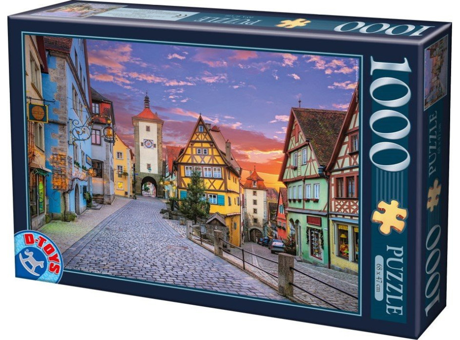 D-TOYS Puzzle Staré Město, Rottenburg 1000 dílků