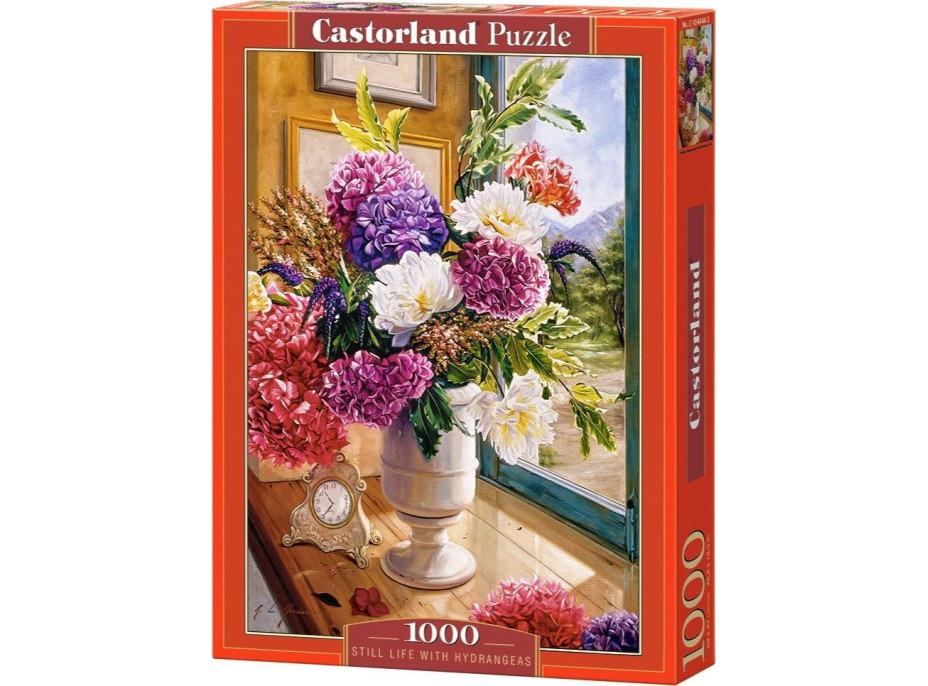 CASTORLAND Puzzle Zátiší s hortenziemi 1000 dílků