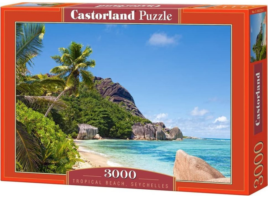 CASTORLAND Puzzle Tropická pláž, Seychely 3000 dílků