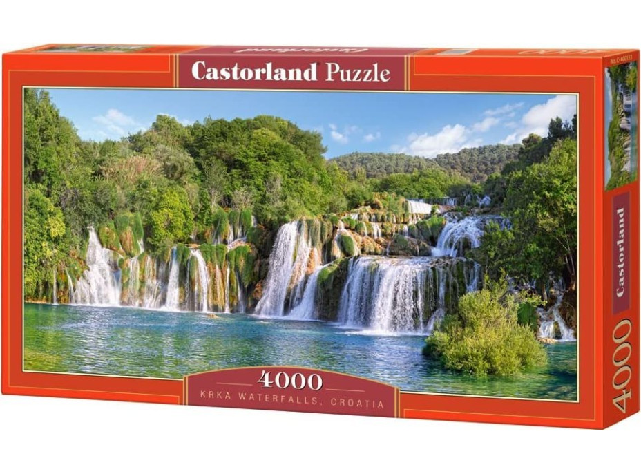 CASTORLAND Puzzle Vodopády, Národní park Krka 4000 dílků