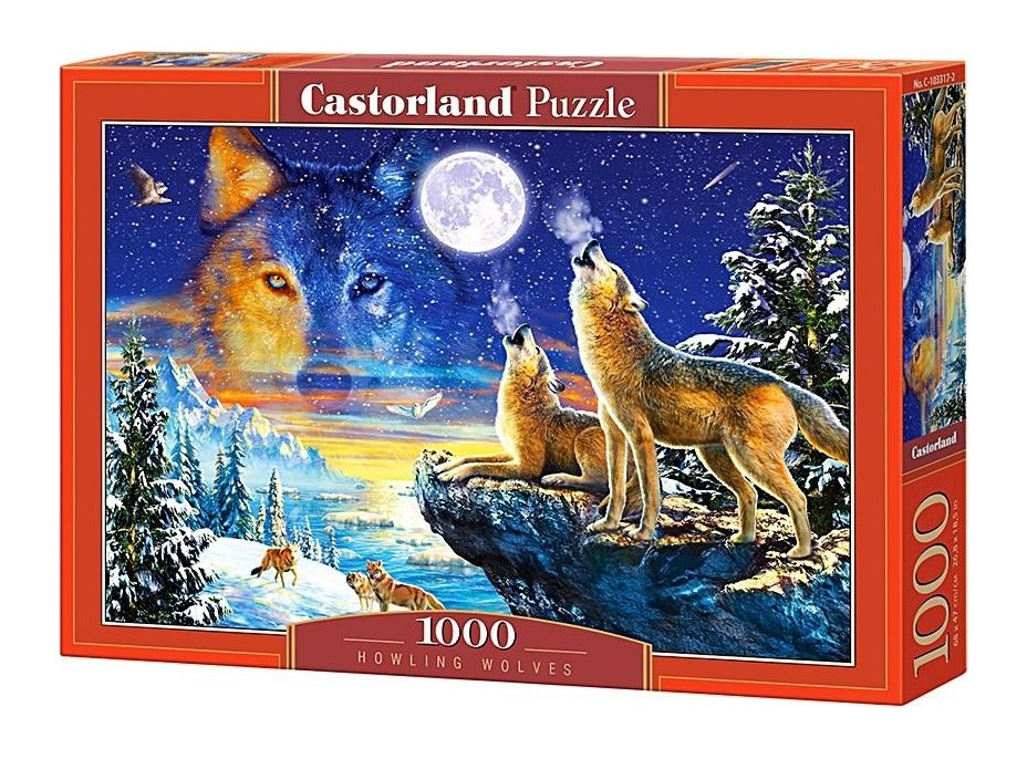 CASTORLAND Puzzle Vyjící vlci 1000 dílků