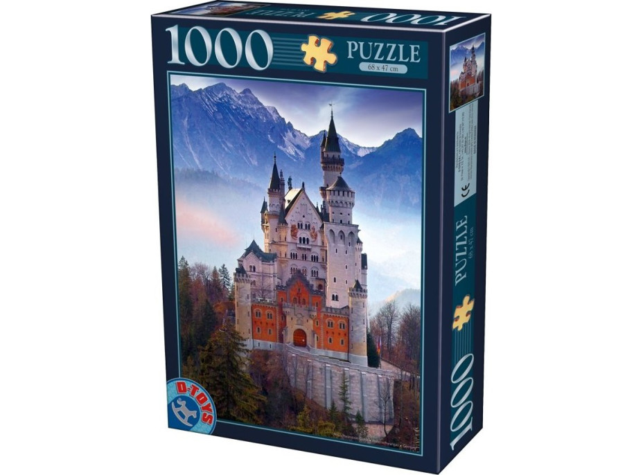D-TOYS Puzzle Zámek Neuschwanstein, Německo 1000 dílků