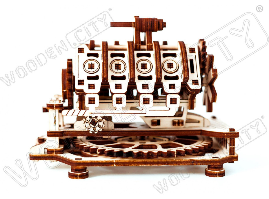 WOODEN CITY 3D puzzle Motor V8, 200 dílů