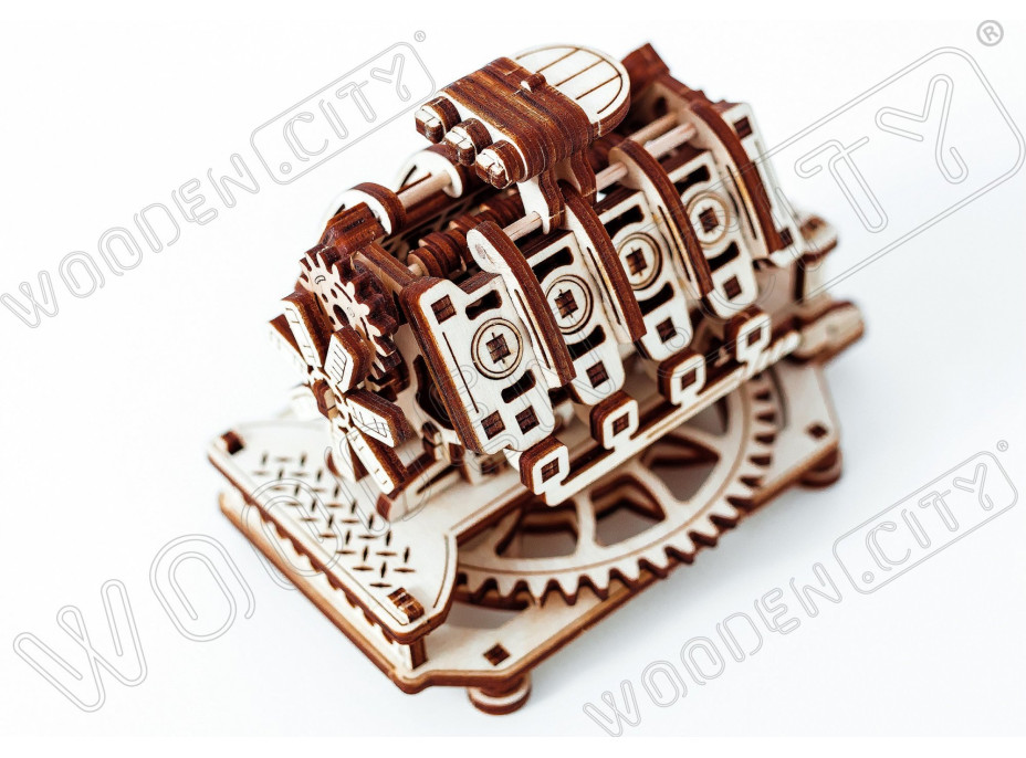 WOODEN CITY 3D puzzle Motor V8, 200 dílů