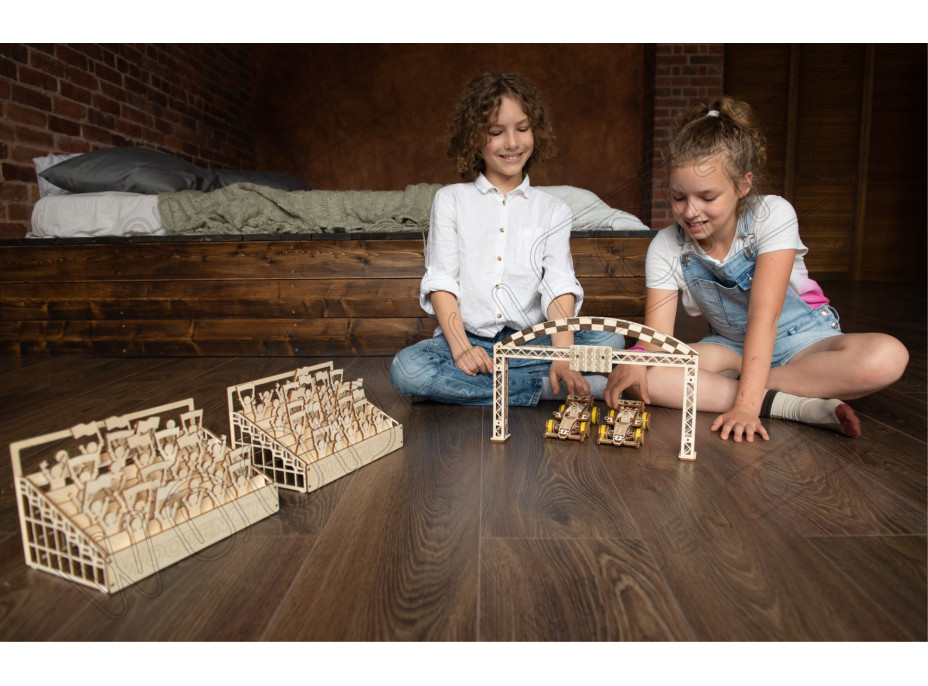 WOODEN CITY 3D puzzle Závodní vůz Bolid 108 dílů