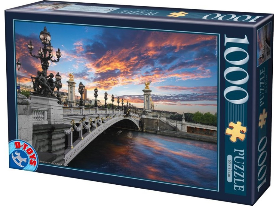 D-TOYS Puzzle Alexandrův most, Paříž 1000 dílků