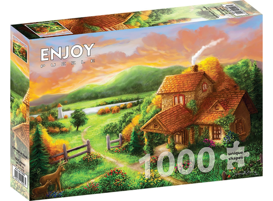 ENJOY Puzzle Chaloupka za soumraku 1000 dílků