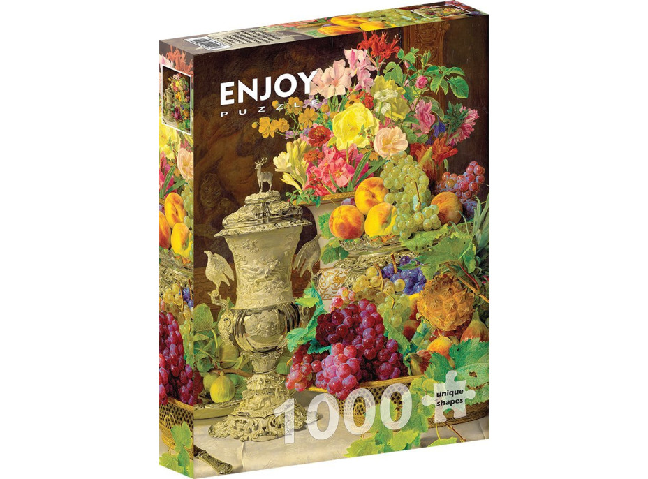 ENJOY Puzzle Ferdinand Georg Waldmuller: Zátiší s ovocem 1000 dílků