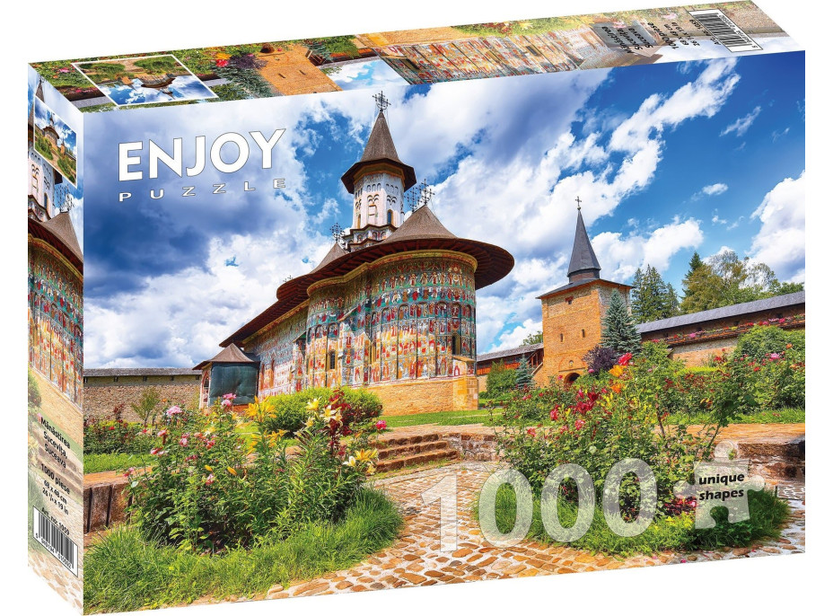 ENJOY Puzzle Klášter Sucevita, Sučeava, Rumunsko 1000 dílků