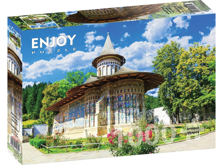 ENJOY Puzzle Klášter Voronet, Sučeava, Rumunsko 1000 dílků