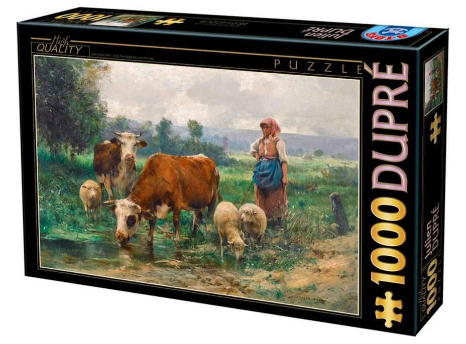 D-TOYS Puzzle Pasačka se stádem 1000 dílků