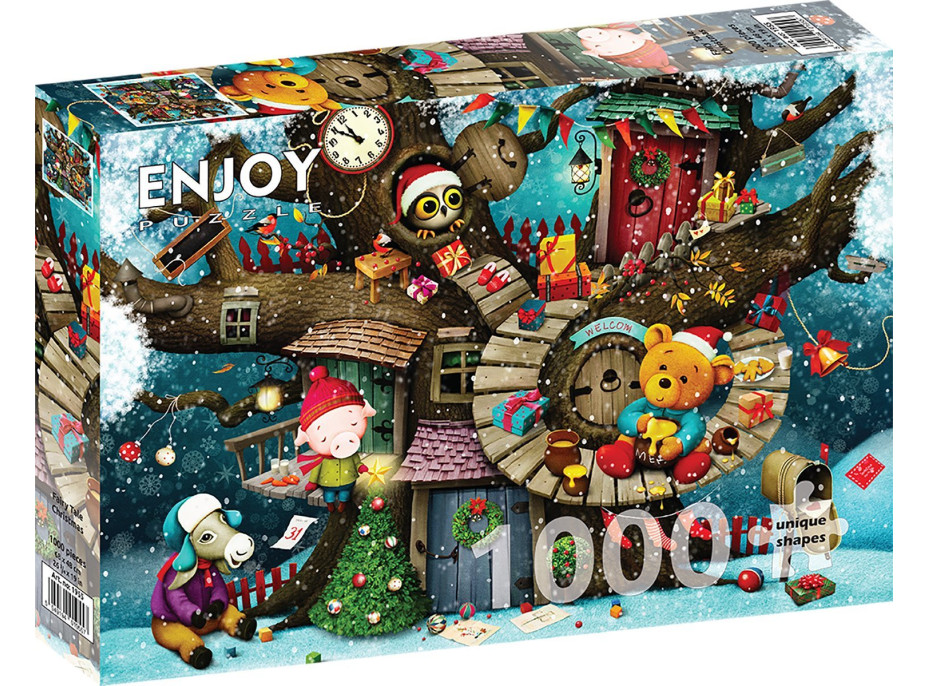 ENJOY Puzzle Pohádkové Vánoce 1000 dílků