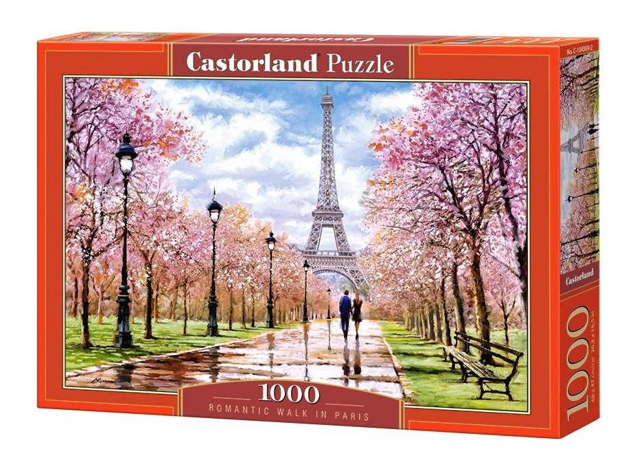 CASTORLAND Puzzle Romantická procházka v Paříži 1000 dílků