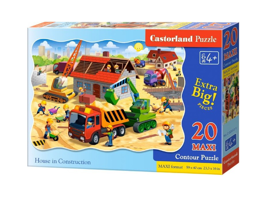 CASTORLAND Puzzle Stavba domu MAXI 20 dílků