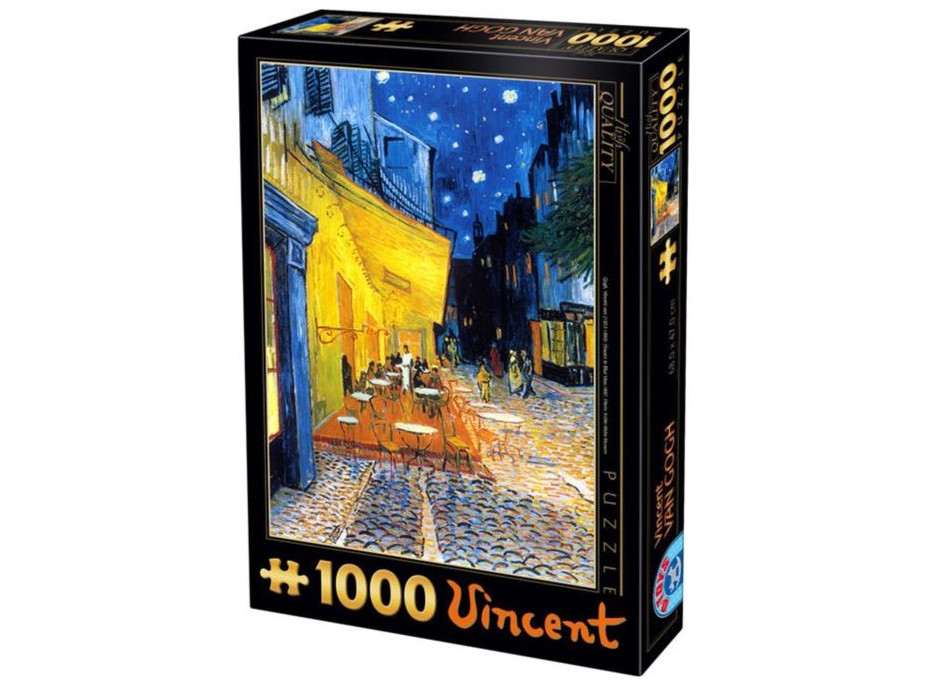 D-TOYS Puzzle Terasa kavárny v noci 1000 dílků