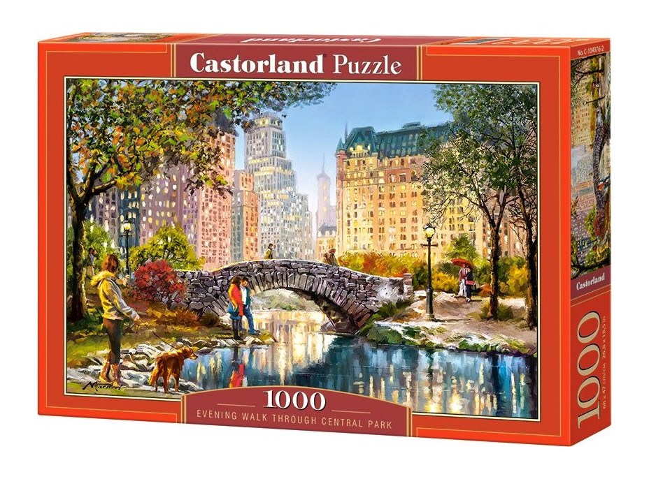 CASTORLAND Puzzle Večerní procházka v Central Parku 1000 dílků