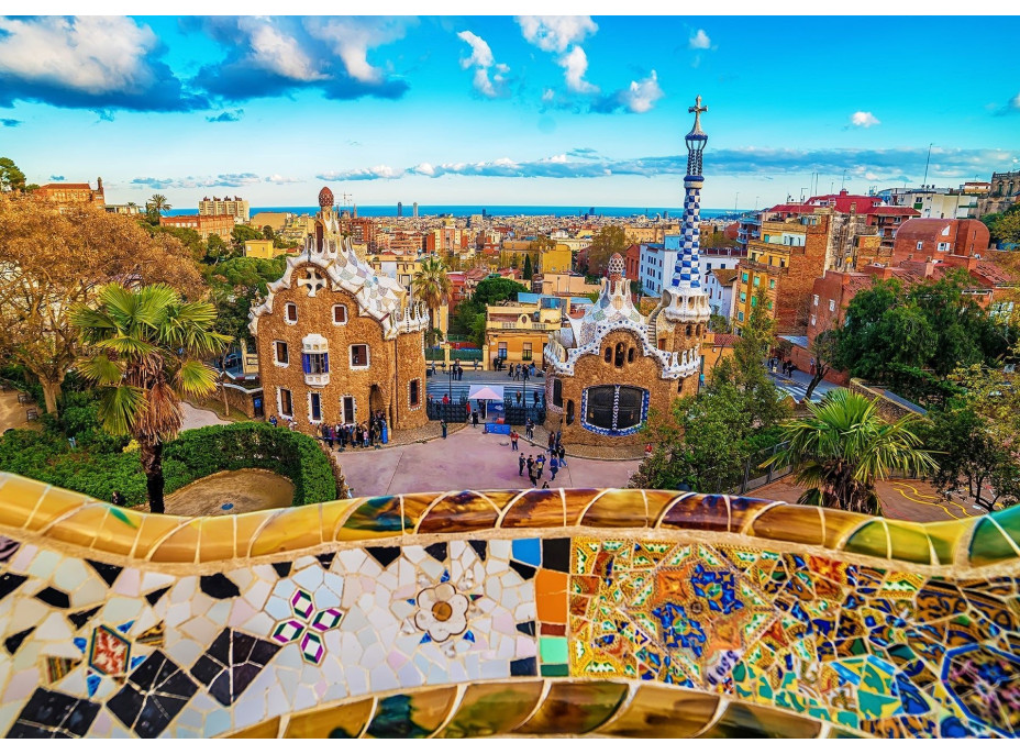 ENJOY Puzzle Výhled z parku Güell, Barcelona 1000 dílků