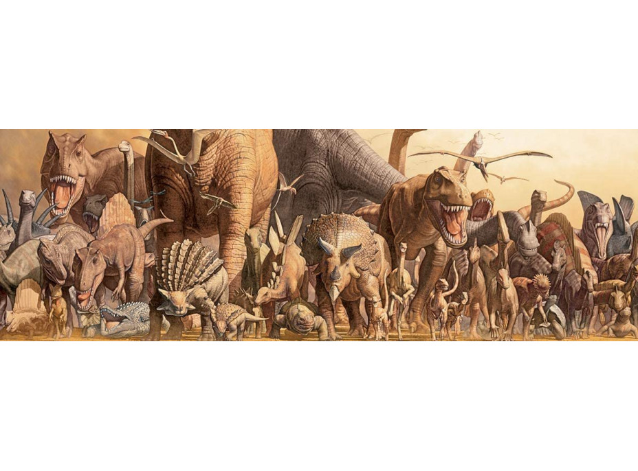 EUROGRAPHICS Panoramatické puzzle Dinosauři 1000 dílků