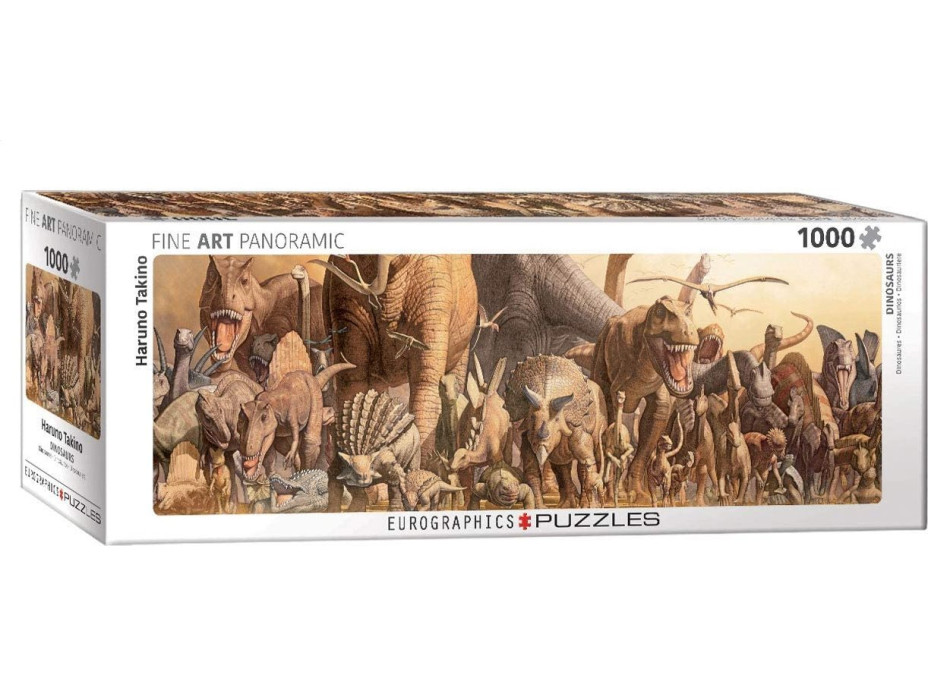 EUROGRAPHICS Panoramatické puzzle Dinosauři 1000 dílků