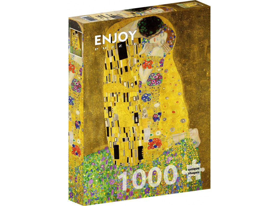 ENJOY Puzzle Gustav Klimt: Polibek 1000 dílků