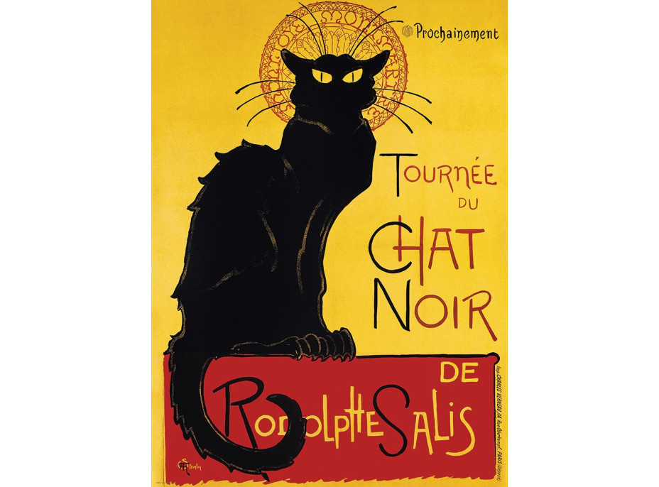 EUROGRAPHICS Puzzle Kabaret Le Chat noir - plakát 1000 dílků