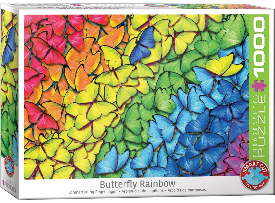 EUROGRAPHICS Puzzle Motýlí duha 1000 dílků