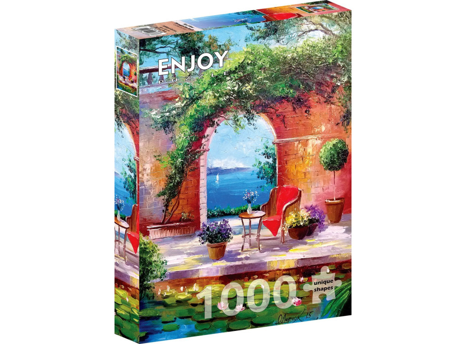 ENJOY Puzzle Pohled na moře skrz oblouk 1000 dílků