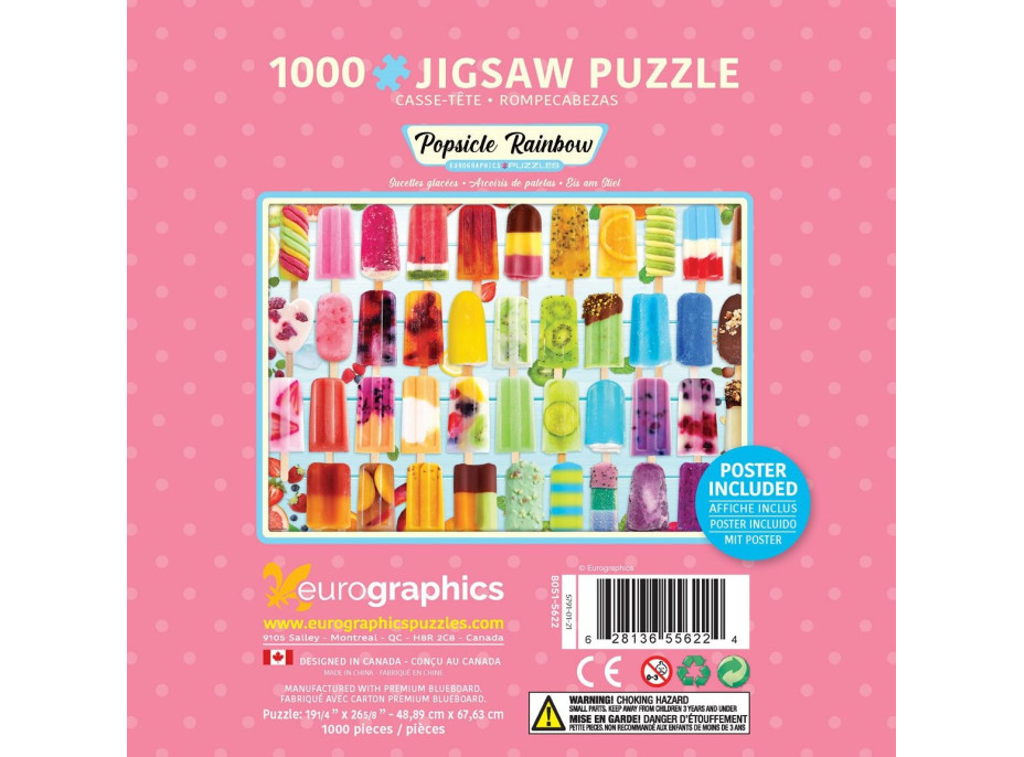 EUROGRAPHICS Puzzle v plechové krabičce Nanuková duha 1000 dílků