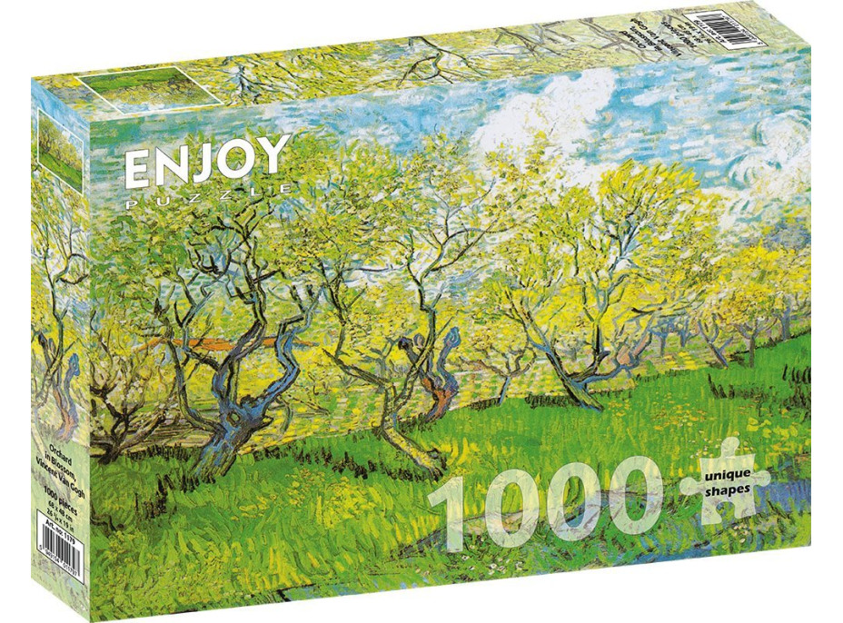 ENJOY Puzzle Vincent Van Gogh: Kvetoucí sad 1000 dílků