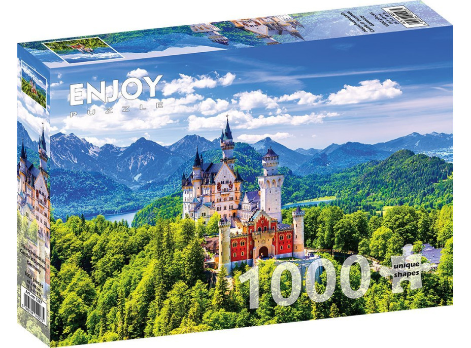 ENJOY Puzzle Zámek Neuschwanstein v létě, Německo 1000 dílků