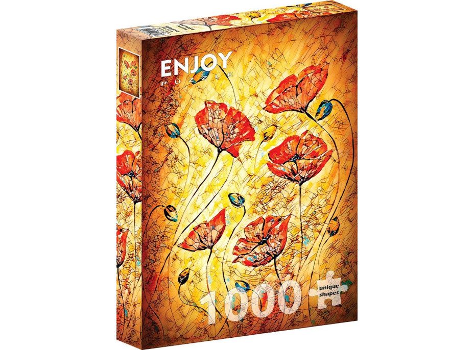 ENJOY Puzzle Červené vlčí máky 1000 dílků